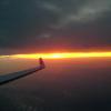 sun set in a G100