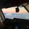 The full moon and sun still out at 39000ft
